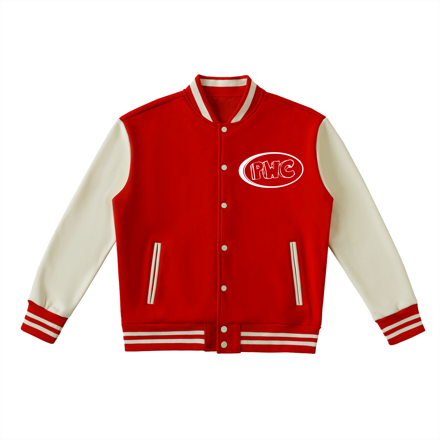 MONEY SPREAD Two-Tone Fleeced Varsity Jacket
