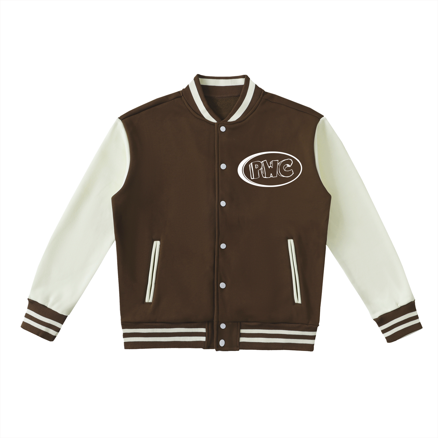 MONEY SPREAD Two-Tone Fleeced Varsity Jacket