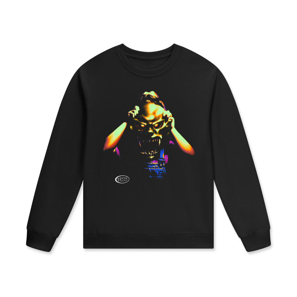 THE HAUNTED MASK Streetwear Unisex Cotton Pullover