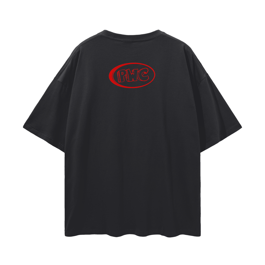 SINNERS (PWC Tee) Streetwear Loose Drop Shoulder T-Shirt